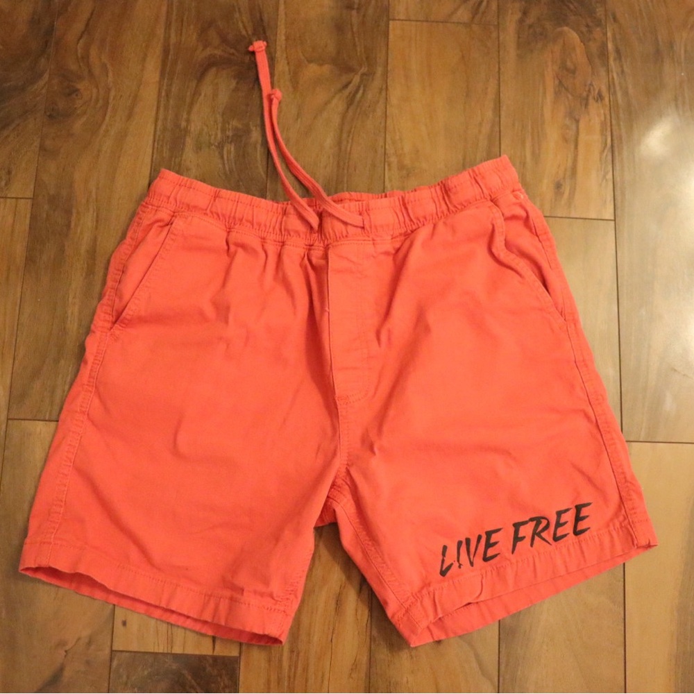 Men's Coral Flat Front Shorts
